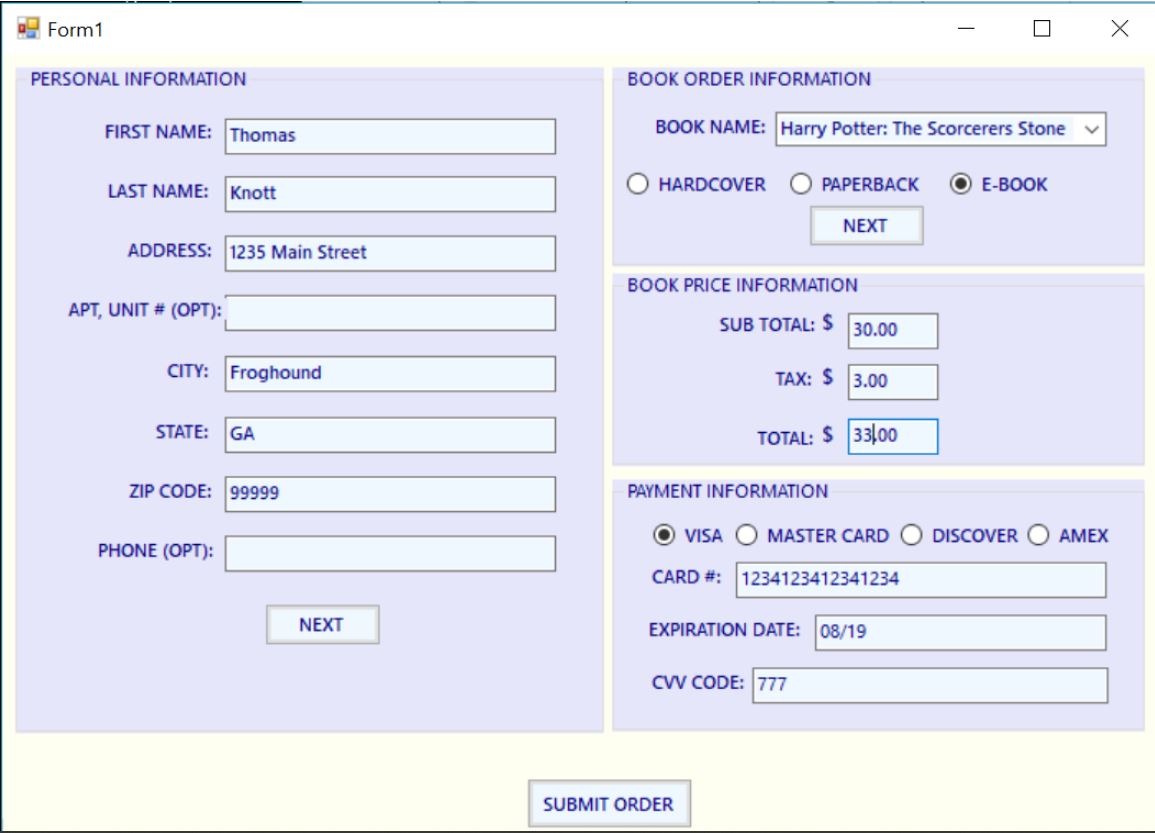 Book Order Form